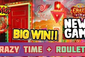 CRAZY TIME MEETS ROULETTE | HUGE WIN inward ruby DOOR ROULETTE