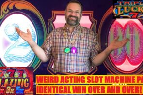 I kept getting the same large win over together with over on Cash Machine! Triple Lucky 7s + 2x 3x 5x Blazing 7s