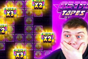 INSANE 5 WILDS MAX WIN SET-upwardly On RETRO TAPES?!.. (SUPER RARE)