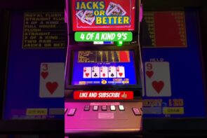 large WIN at the casino bonus ??  #videopoker #gambling #casino bonus #shorts #slotmachine