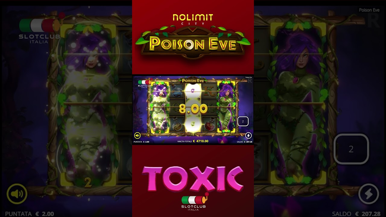 large WIN di €4.812,00 su poisonous substance Eve|?SLOT guild ITALIA