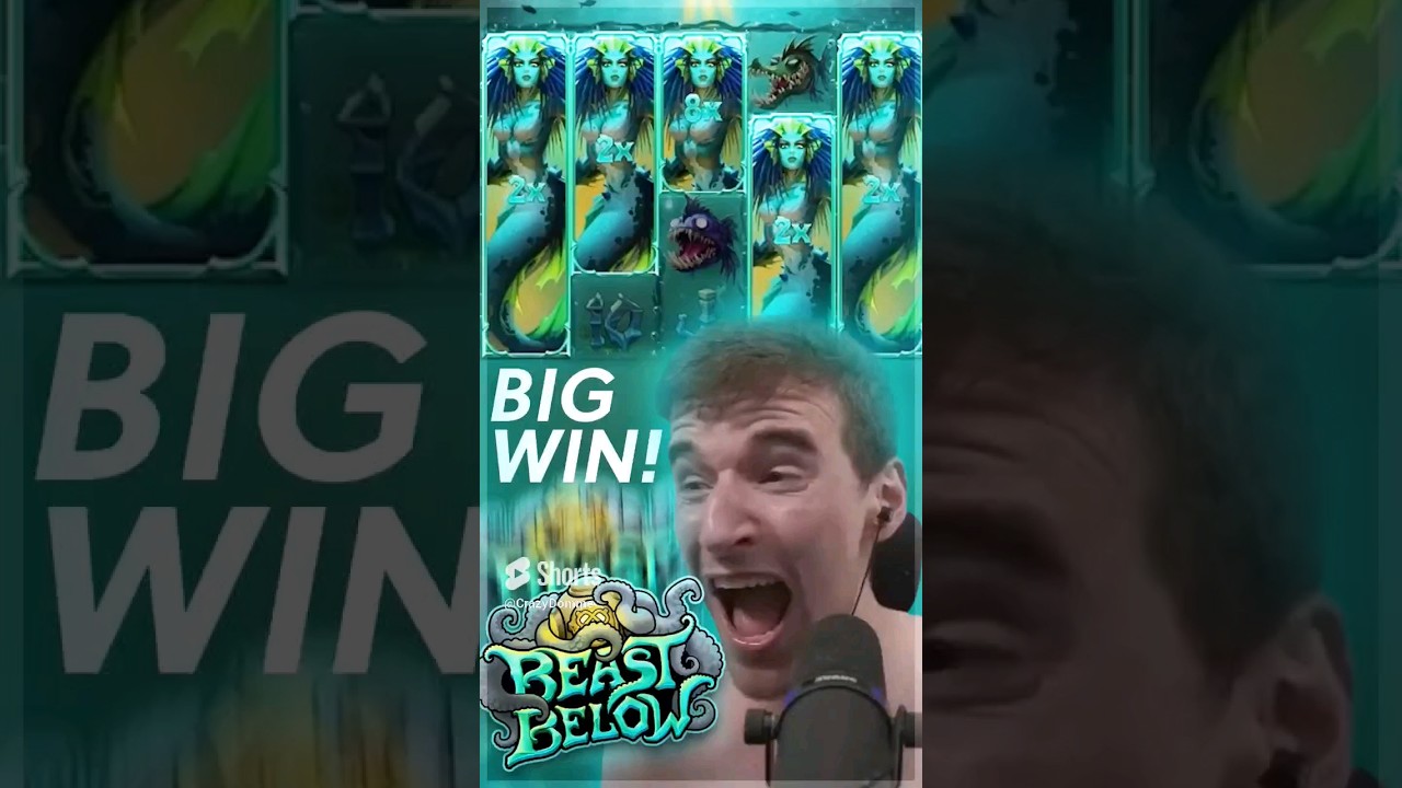 BEAST BELOW NORMAL BONUS large WIN #slots #casino bonus #bigwin