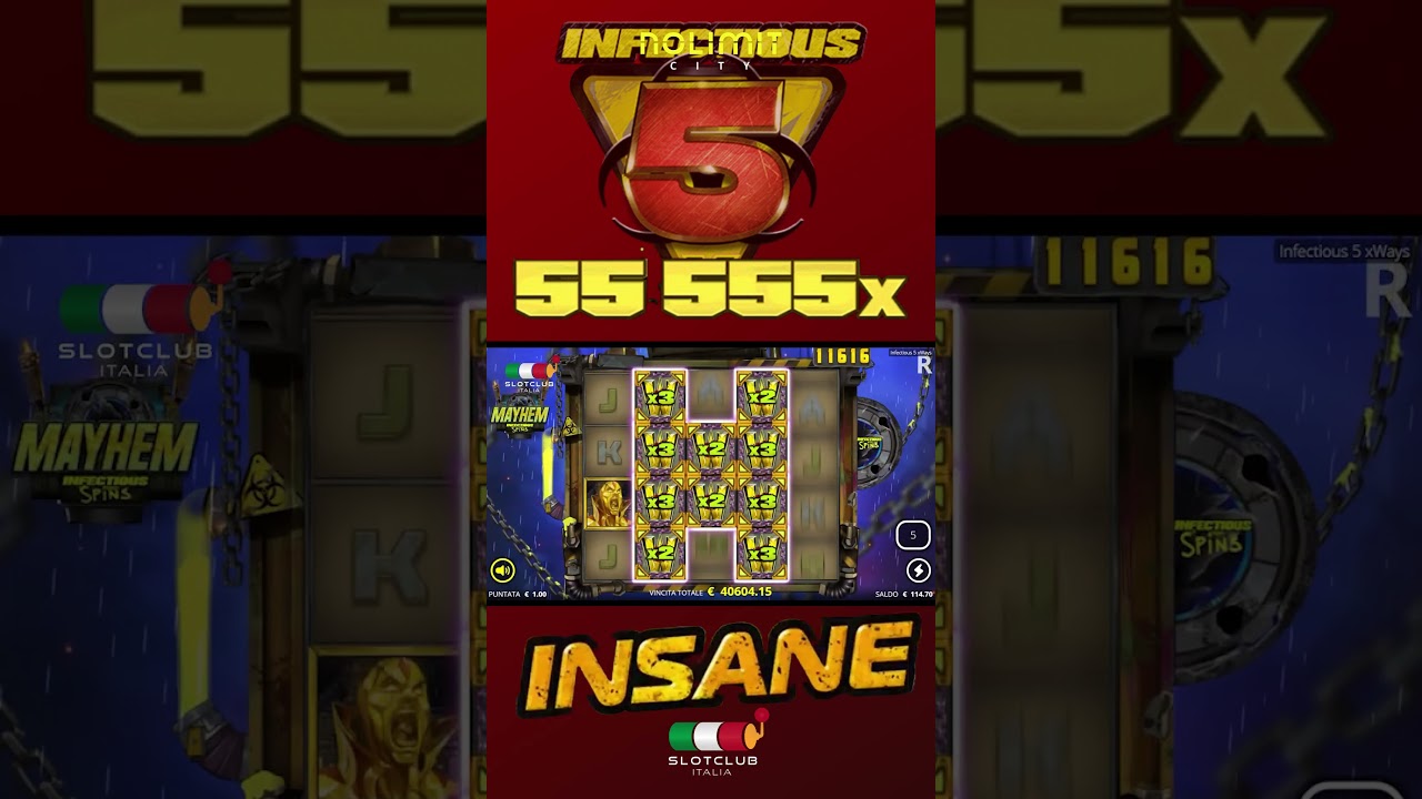 large WIN di 55.555X su Infectious 5|?SLOT lodge ITALIA