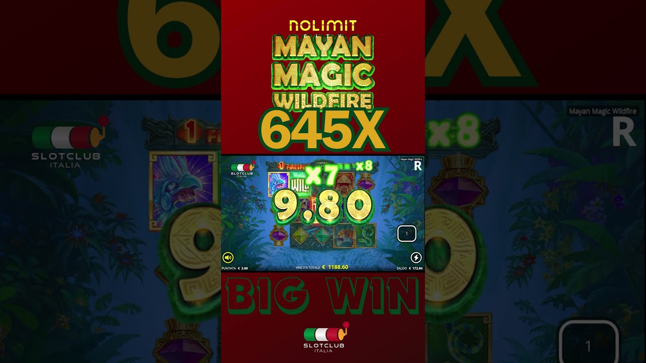 large WIN di 645X su MAYAN MAGIC WILDFIRE |?SLOT society