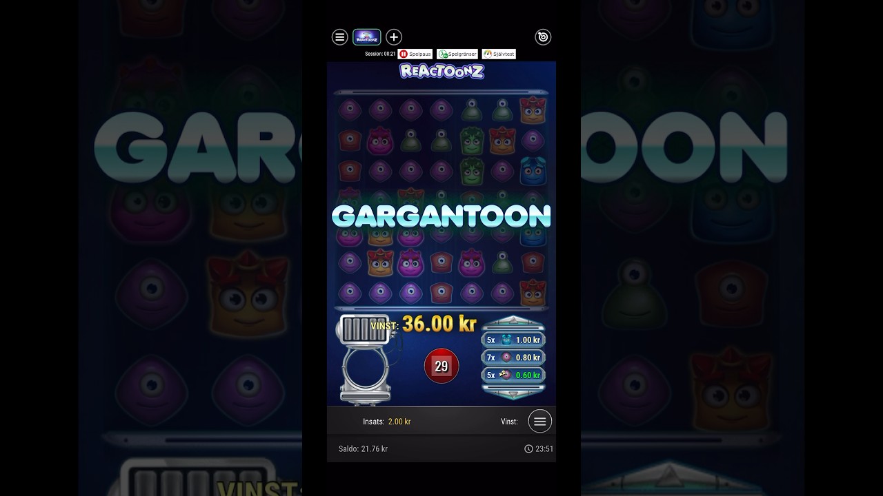 ✨large WIN from Reactoonz ✨ #reactoonz #bigwin #casino bonus