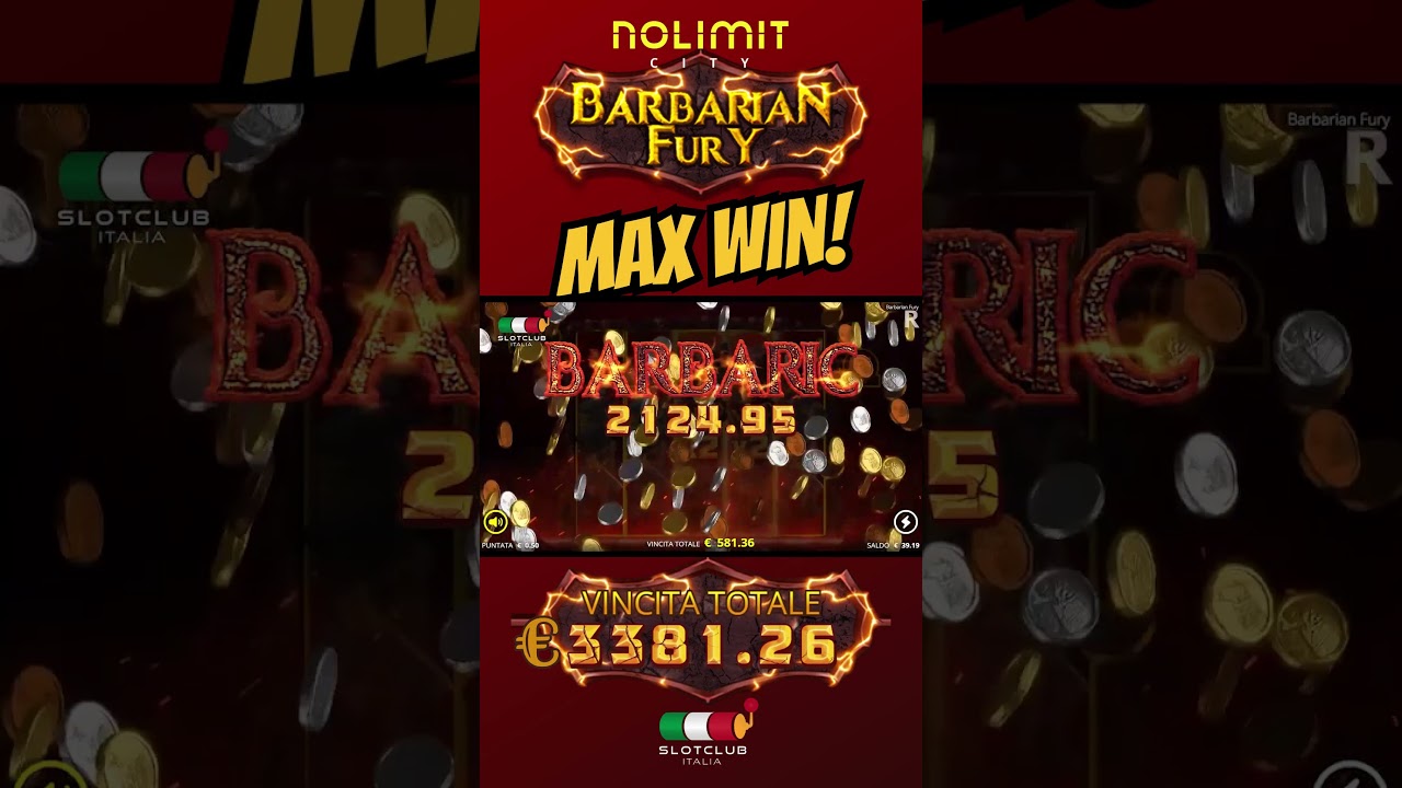 large WIN su BARBARIAN FURY di NOLIMIT metropolis |?SLOT guild