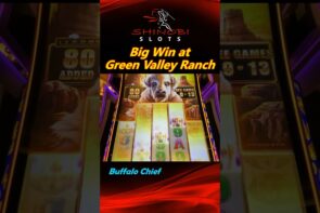Buffalo original large Win at greenish Valley Ranch casino bonus inward Las Vegas! #shinobislots #shorts #shortfeed