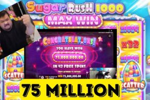 BIG BOY CHENG MAXBET MAXWIN ON SUGAR RUSH 1000! 75 MILLION WIN! #maxwin #slot #bigboycheng #casino