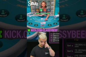 BIG WIN BROO #stake #casino #blackjack #cards #classybeef #beefgang