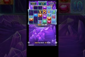 BIGGEST WIN ON CRYSTAL CAVERNS MEGAWAYS SLOT! #shorts