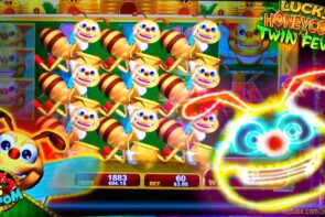 Lucky Honeycomb Twin Fever LIVE  BONUSES BIG WIN 5c Konami Video Slot