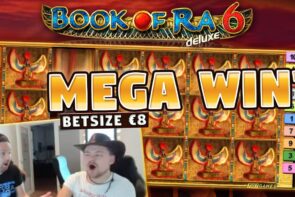 MEGA WIN! Book of Ra 6 BIG WIN - 8 euro bet - Huge win from LIVE stream