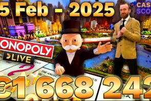Big Win on Monopoly Live!