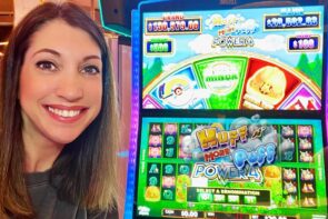 Fingers crossed for a big win on Huff and Even More Puff Power 4 slot machine.
