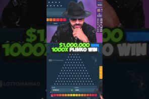 Huge 1000x Hit on Plinko: Big Win at the Casino!
