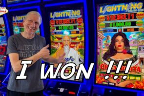 Big Win Chica Bonita Lightning Dollar Link Slot Machine at Aria Casino Las Vegas