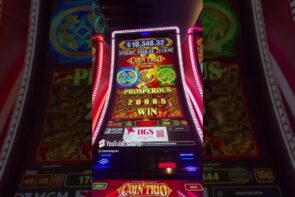 Big Win on Coin Trio Line Hit - $17.60 Bet