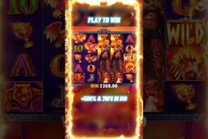 Big win in online casino slot games in Las Vegas.