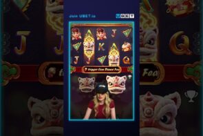 Big win on Prosperity Lion slot game at Ubet.io Ubet