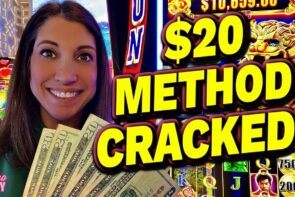 She beat the system for a big win using the 20 dollar betting strategy at the casino.