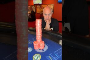 The largest hand of blackjack ever and big win