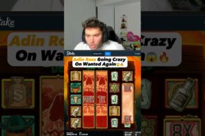 Adin Ross Big Win on Wanted Slot, Full Screen
