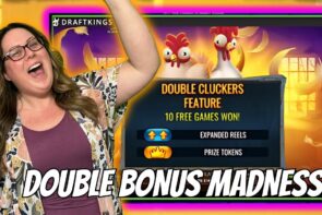 Double bonus on little cluckers! Big win from this crazy feature!