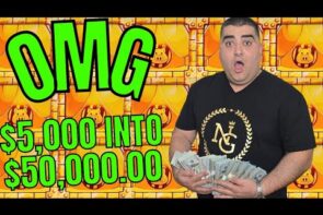 Every gambler's dream - winning mega bucks at casino with big win