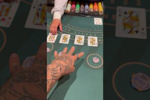 I just split four tens at the blackjack table and had a big win.