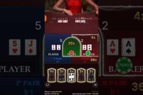 Lightning Baccarat Win on Last Card with Multiplayer Big Win