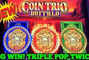 Big Win in Triple Pop Twice on New Buffalo Slot Coin Trio Buffalo Slot - New Free Games Option