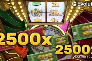 Crazy Time Big Win Today, amazing 20X and 2500X! Congratulations to those who got 2500X.