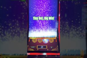 High limit dancing drums tiny bet big win!