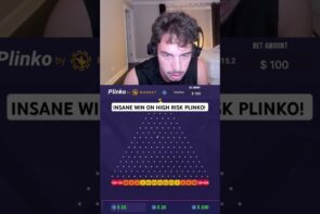 Insane win on high risk plinko, big win in the casino game