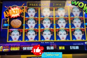 It only took a $100 bill for this big win and first spin magic Autumn Moon Dragon Link.