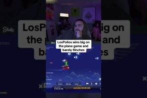 Los wins big on the Plane game and barely reacts.