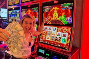My wife's big win on the new Cash Express Legend slot!