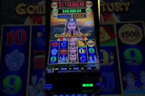 The biggest win yet with $250 spins at the casino.