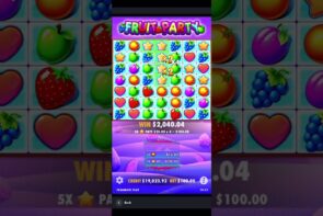Big Win at Fruit Party Online Casino