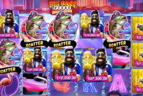 Big Win in Big Bass Vegas Double Down Deluxe 4 Scatters 10x Huge Win Bonus Buy Online Casino Online Slot
