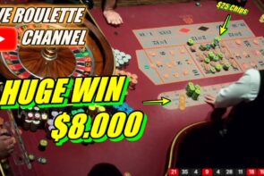 Big Win in Live Roulette, Huge Win of 8,000 in Real Casino with $25 Chips Inside Exclusive on March 23, 2025