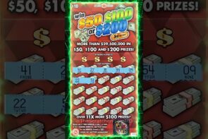 Big Win on a $10 Ticket in Lottery Scratch Off Tickets