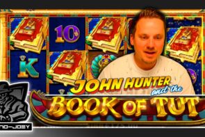 Book of Tut Is Crazy! Big Win with 4 Books Casino Joey Giveaway