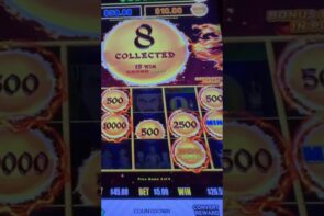 Casino Slot Machine Fireballs! Big Win! Watch the Bonus Round