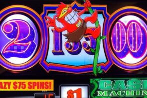 Crazy $75 Spins on Black and White Double Jackpot! Big Win with Press Your Luck Cash Machine!