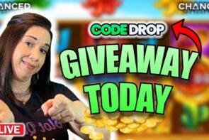 Drop code giveaway today and big win on Chanced Social Casino.