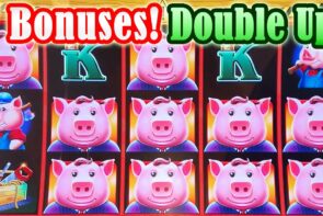 Huff n Puff High Rise, 7 Bonuses, Big Win Galore for the Double Up at Green Valley Ranch Casino!