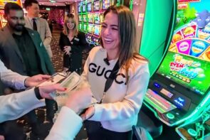 I'm crying after a big win so big it required 10 casino workers to verify!