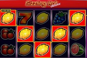 Sizzling Hot Deluxe Big Win Casino Slot Machine 77777