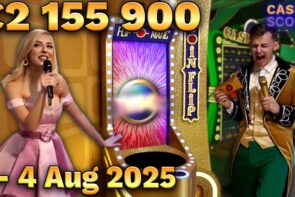 Big Win on Coin Flip and Treasure Island from August 1st to 4th, 2025.